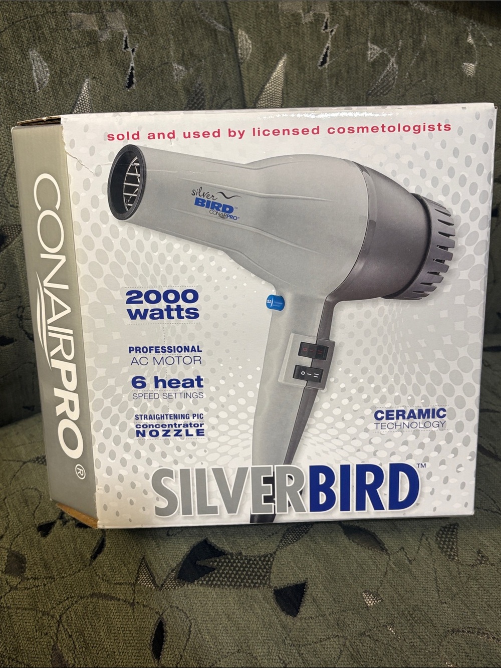 SilverBIRD 2000W Professional Hair Dryer - Silver